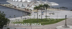 Estátua do Barão de Mauá, no centro da Praça / Foto: Cesar Barreto - Museu do Amanhã