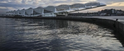 O Museu em casa, banhado pela Baía de Guanabara / Foto: Bernard Lessa - Museu do Amanhã